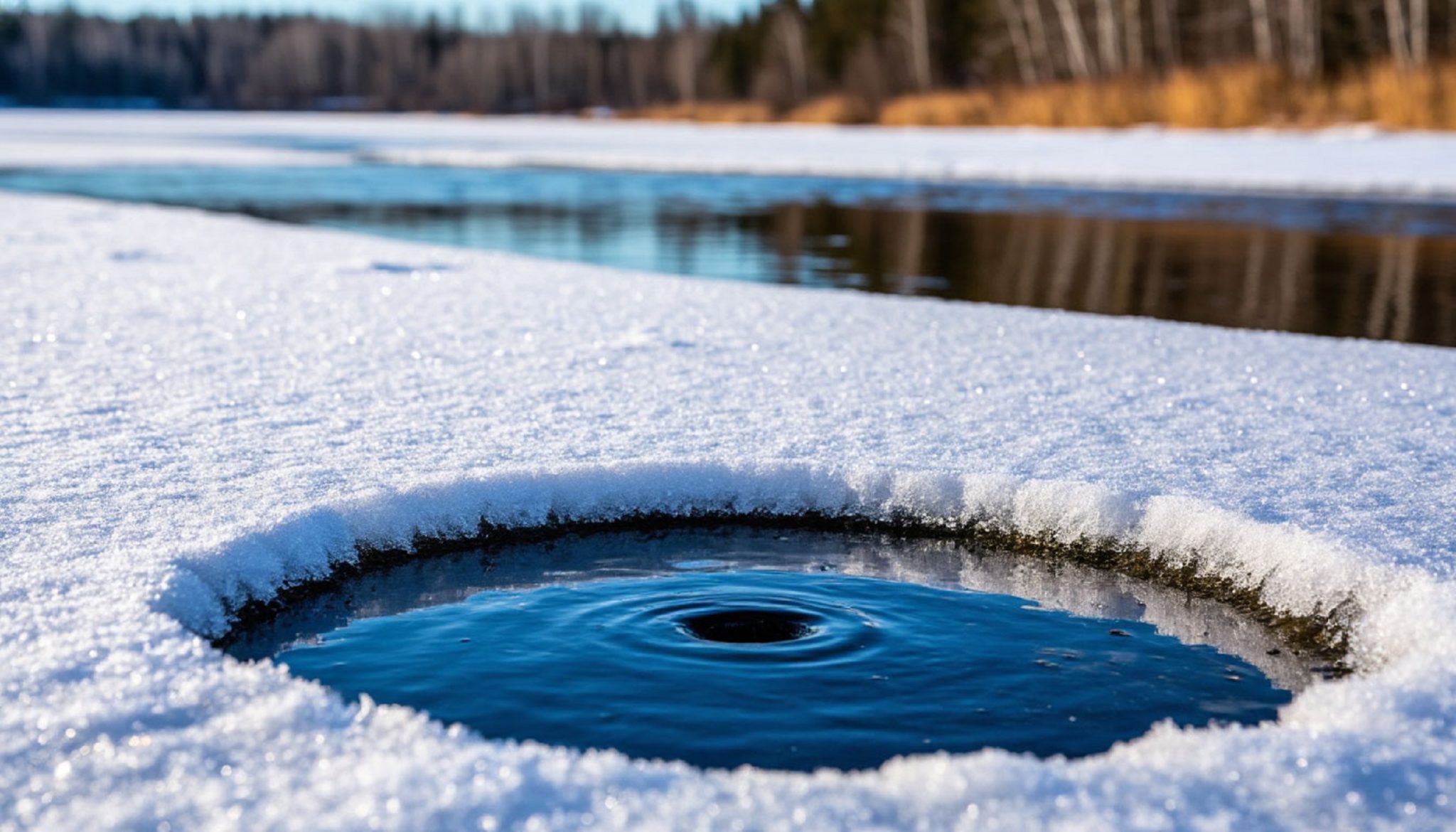 В Волгоградской области мужчина чудом избежал гибели на льду
