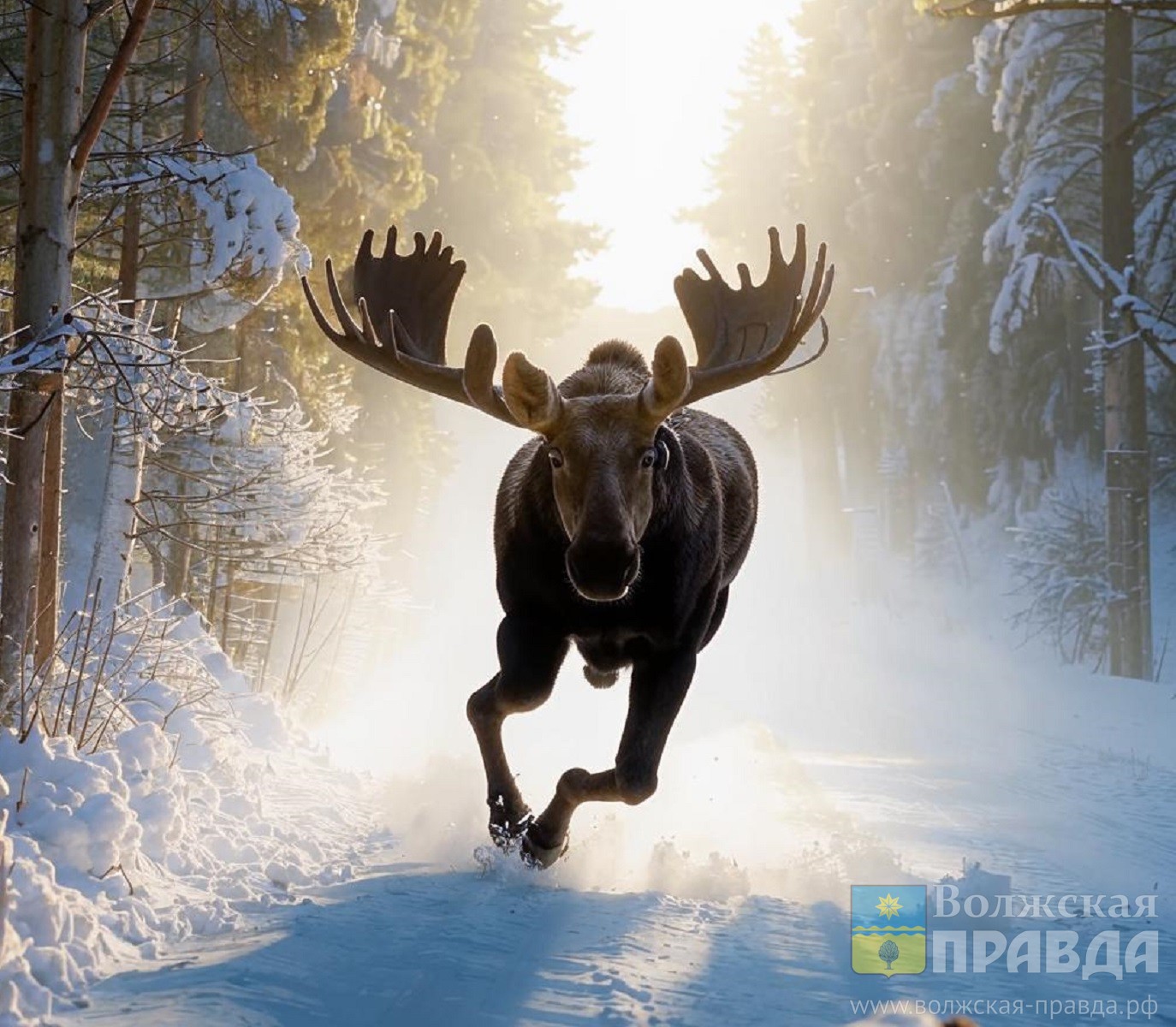 Резко бросаются под колёса: водителей Волгоградской области предупредили о молодых лосях