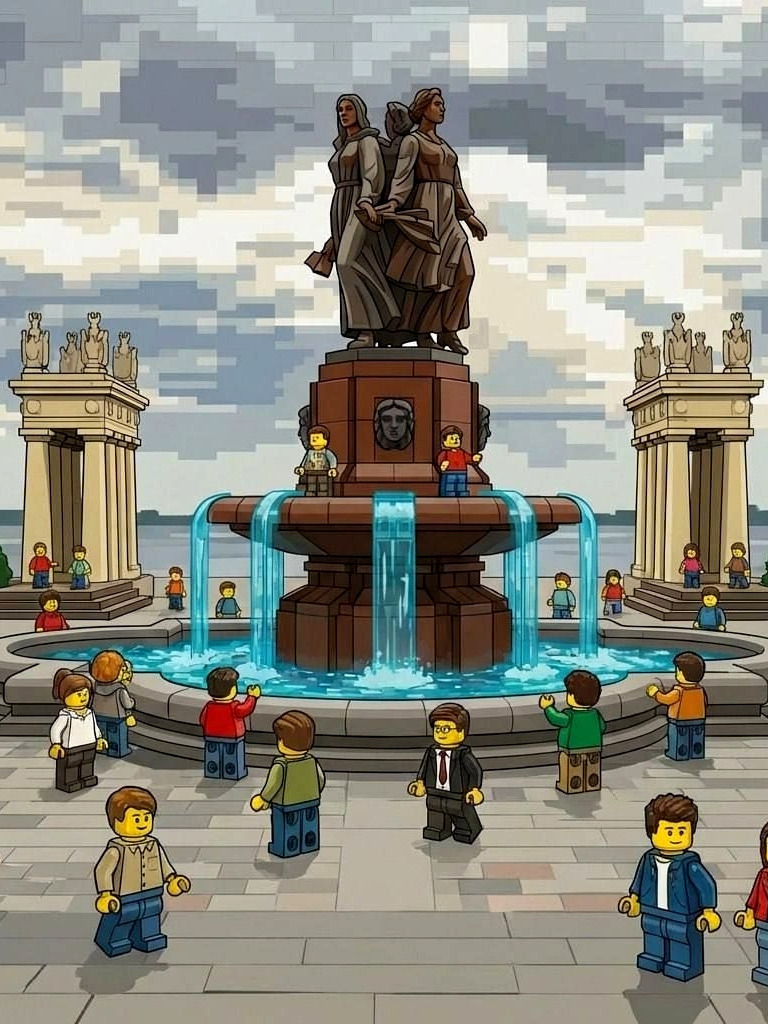 Волгоград, если бы его собрали из конструктора LEGO! 👏🤩