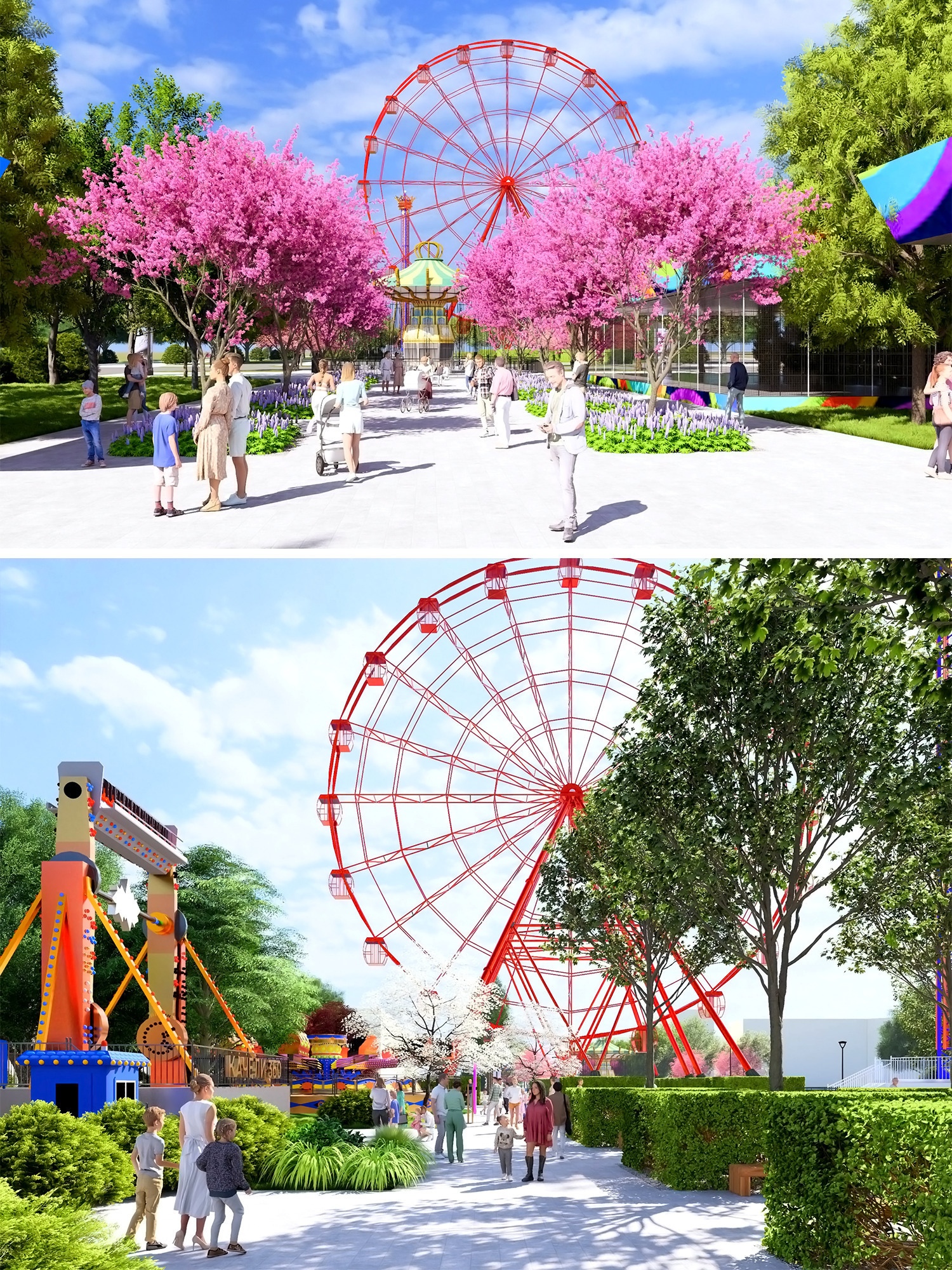 В Волгограде показали, как будет выглядеть [https://vk.com/wall-31824788_2143607|ярко-красное колесо обозрения] в Красноармейском районе! 👏😍