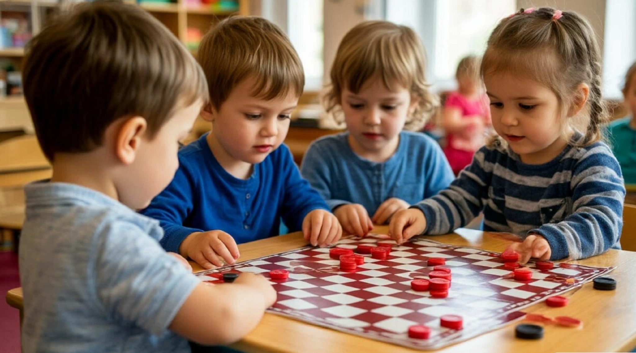 Победила «мудрость»: в Волжском прошёл турнир по шашкам среди дошколят