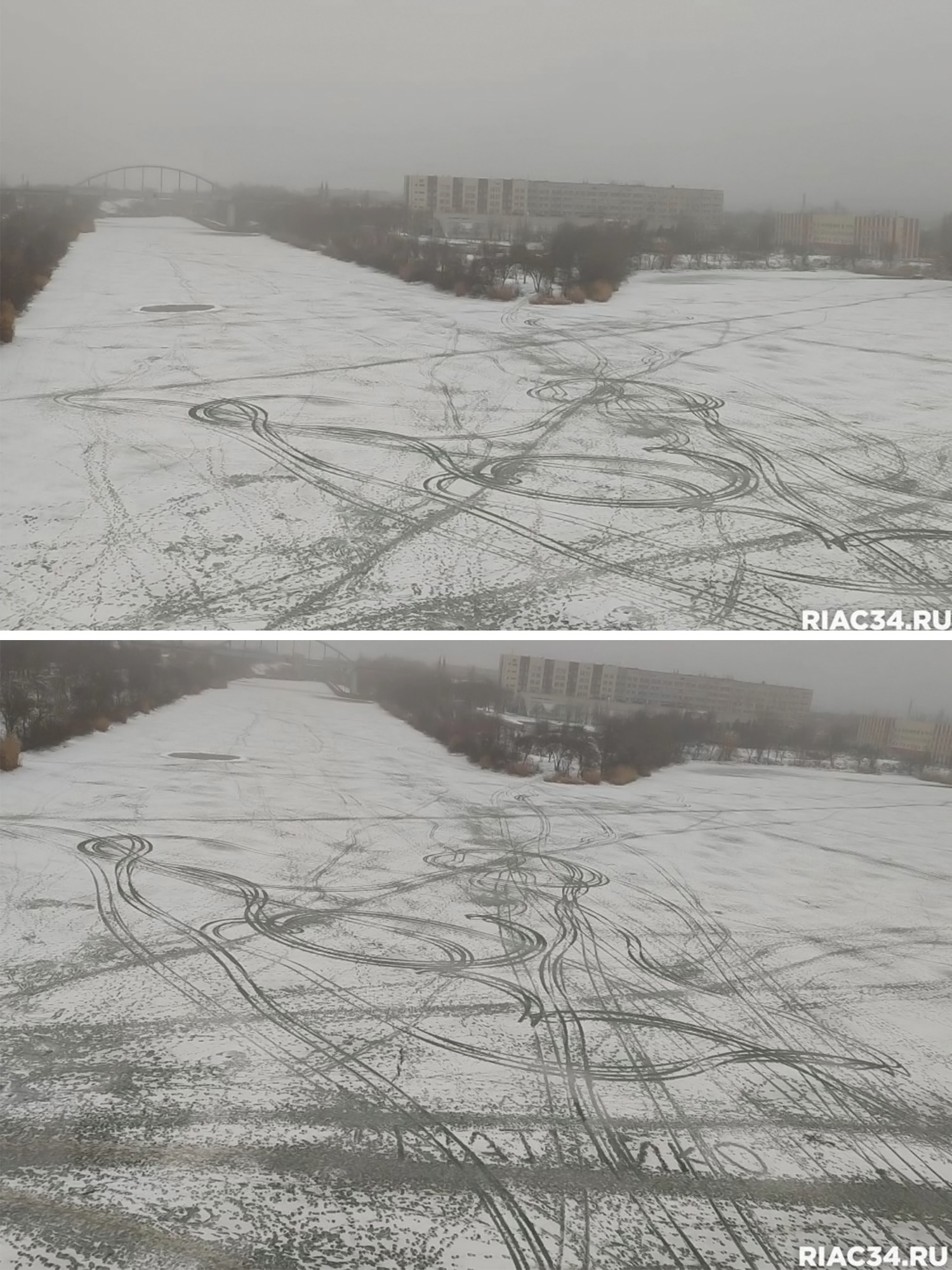 Покрывшийся льдом Волго-Донской судоходный канал в Красноармейском районе! 🚢🧊
