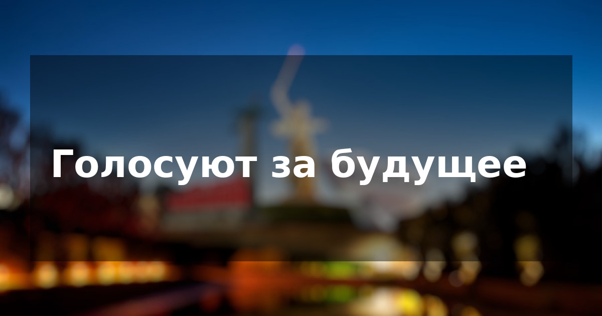 Голосуют за будущее