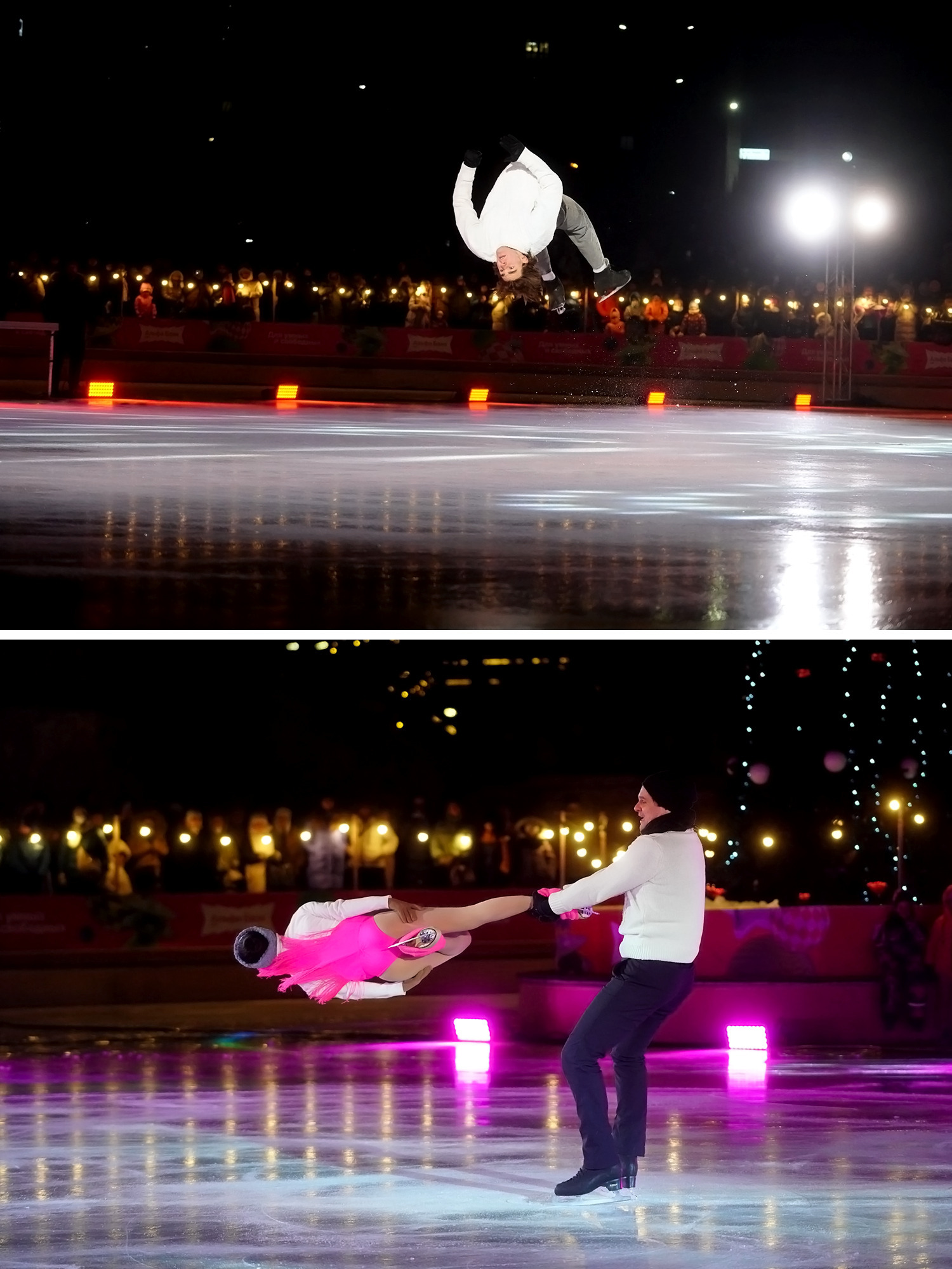 В Волгограде на открытом катке в парке ЦПКиО олимпийские чемпионы и мегазвёзды фигурного катания показали высочайшее мастерство! 👏🤩