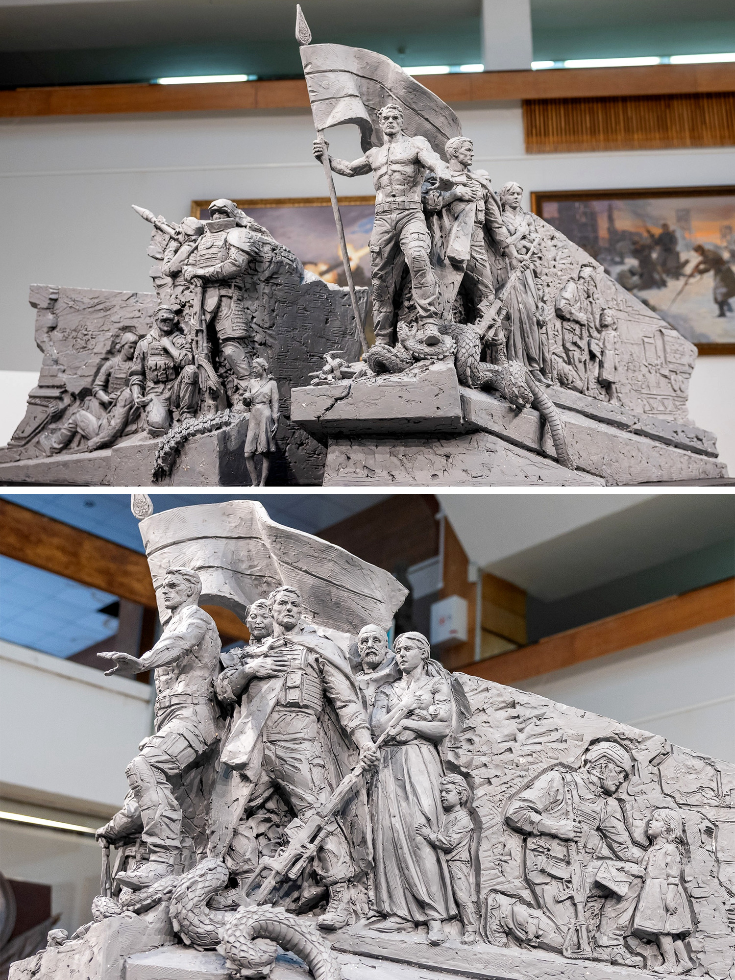 ⭐️ В Волгограде показали, как будет выглядеть новая скульптурная композиция у подножия Мамаева кургана, посвящённая подвигу участников СВО! …