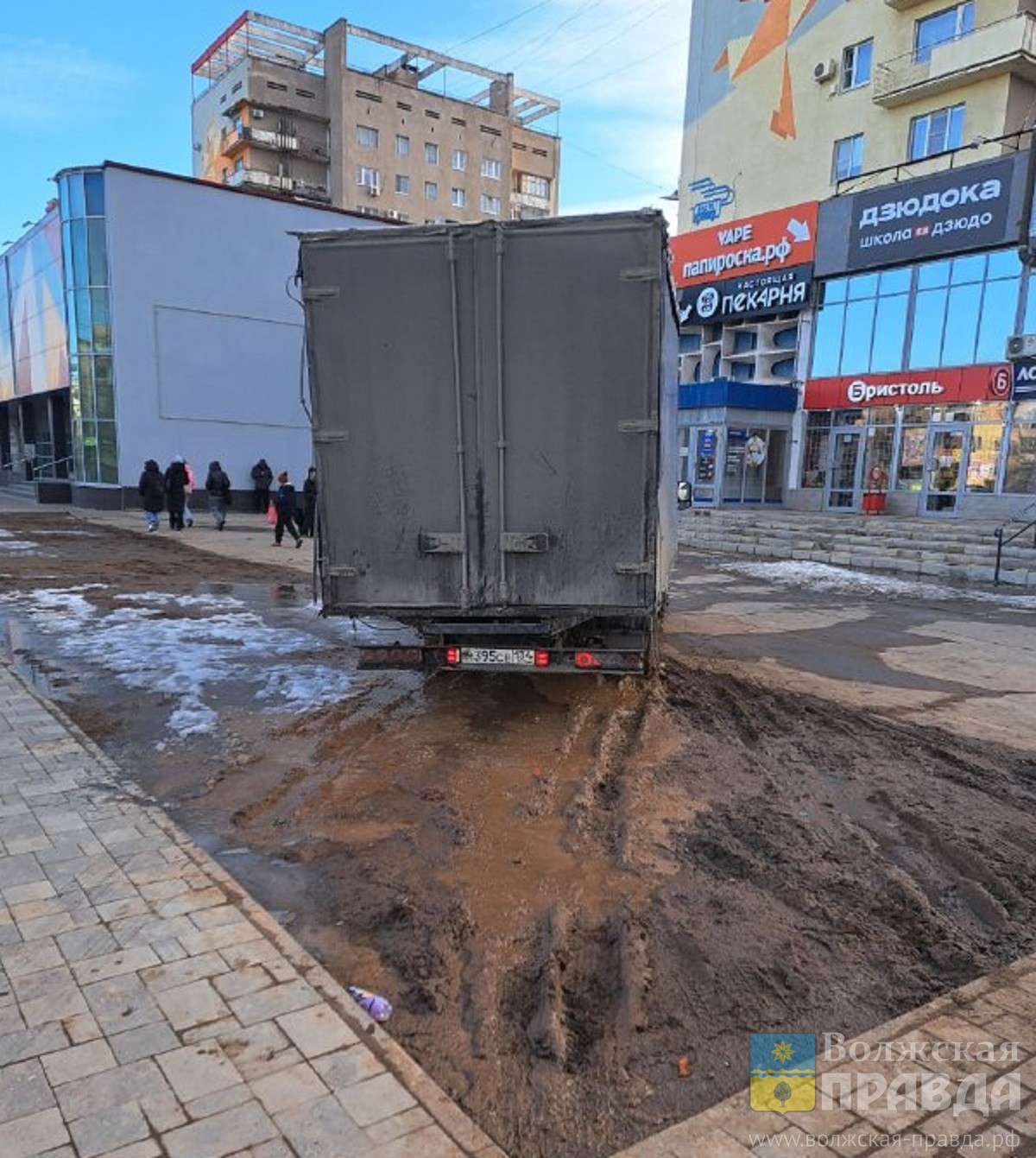 Волжанин на «ГАЗели» с товаром для «Вайлдберриз» ехал по тротуару и стоял в клумбе     