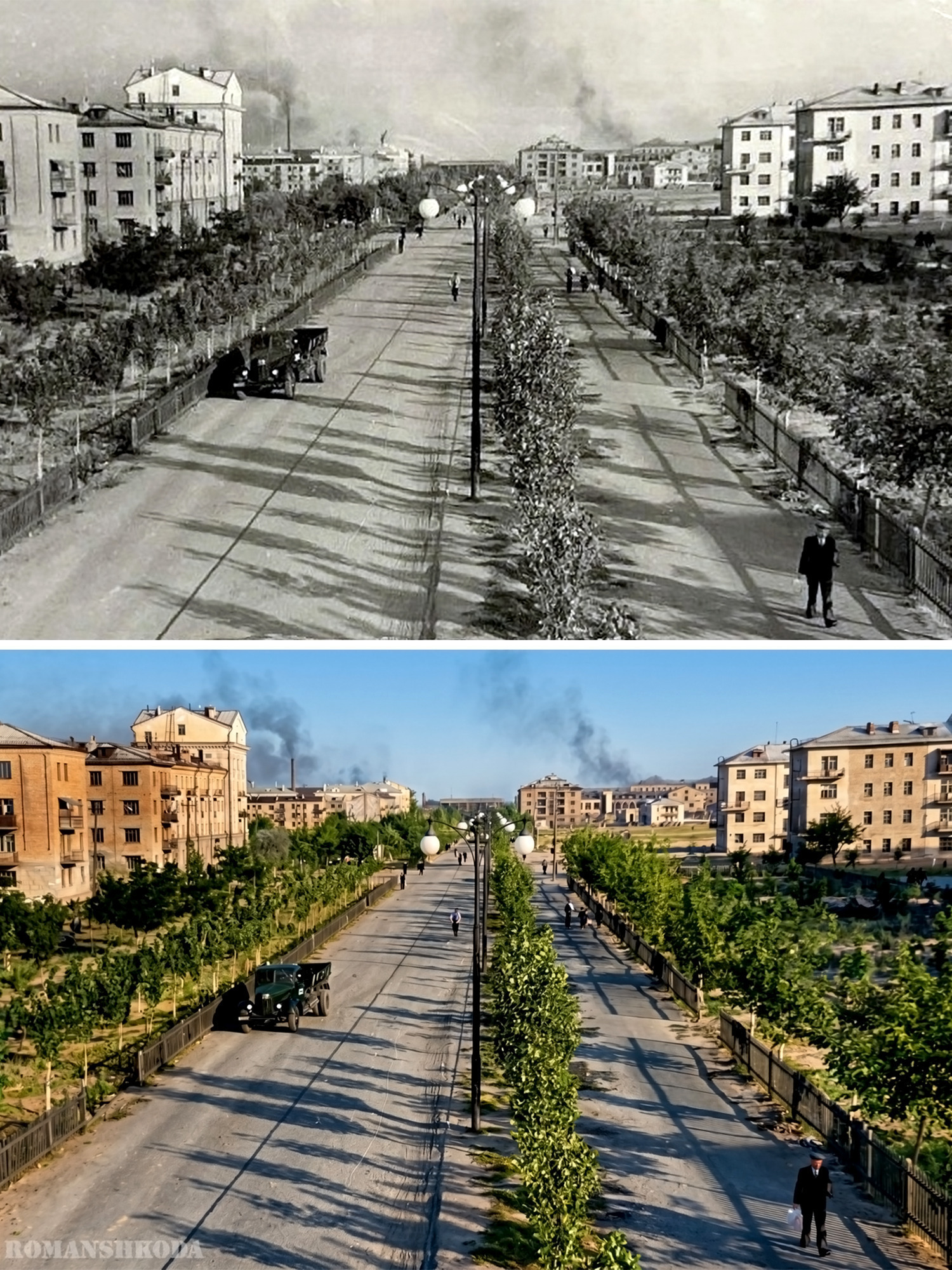 Посмотрите на эти фотографии. Узнаете улицу? 😍