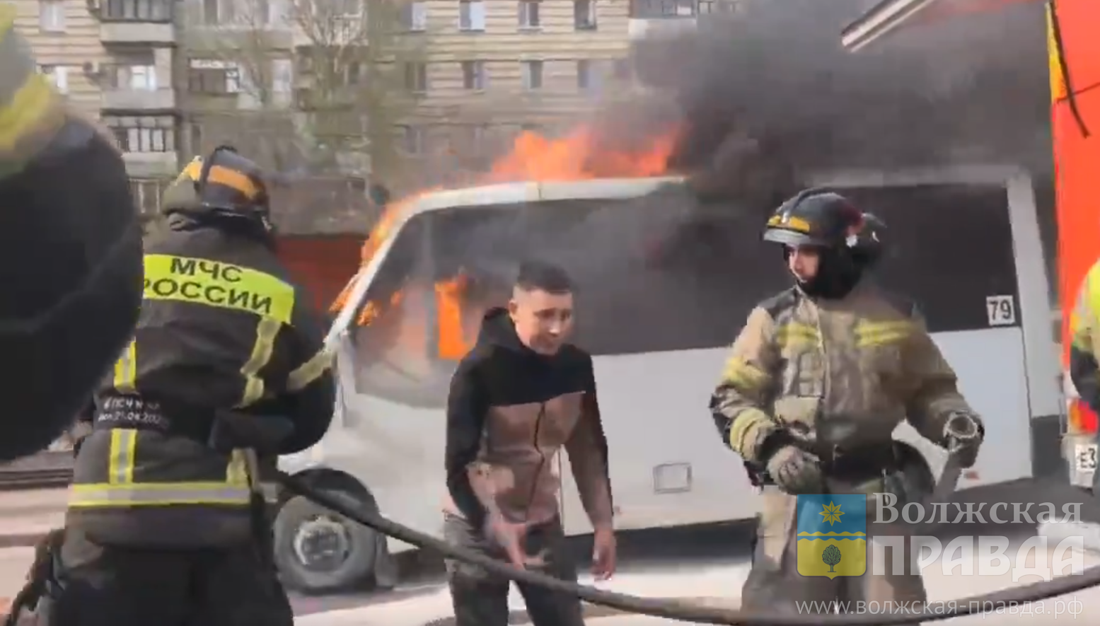 ГАЗель в Волгограде вспыхнула и сгорела из-за неисправности газового оборудования