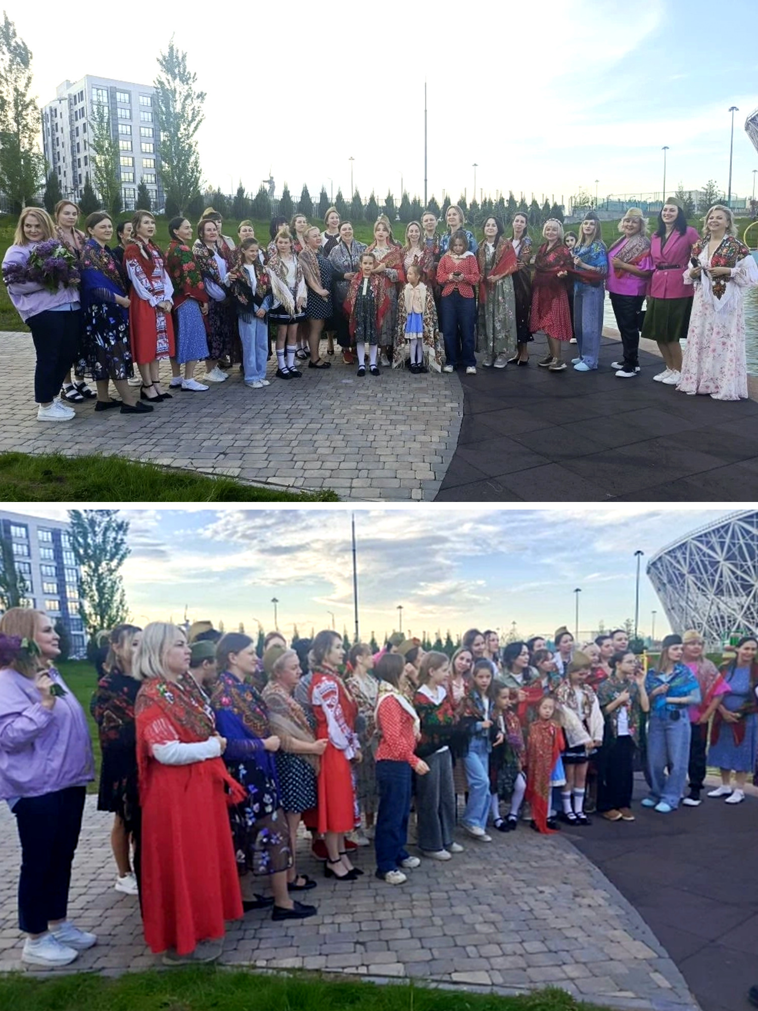 В Волгограде 45 девушек с именем Екатерина собрались в парке ЦПКиО, чтобы вместе спеть знаменитую «Катюшу»! 👏🤩