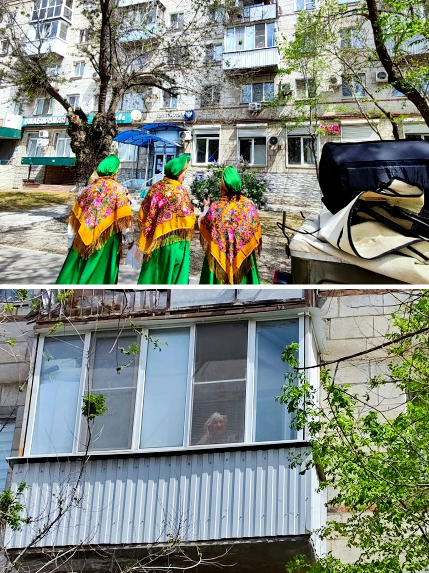 В Волгограде для 101-летней участницы Сталинградской битвы Лидии Ивановны Петровой устроили персональный концерт под окнами дома, где она жи…