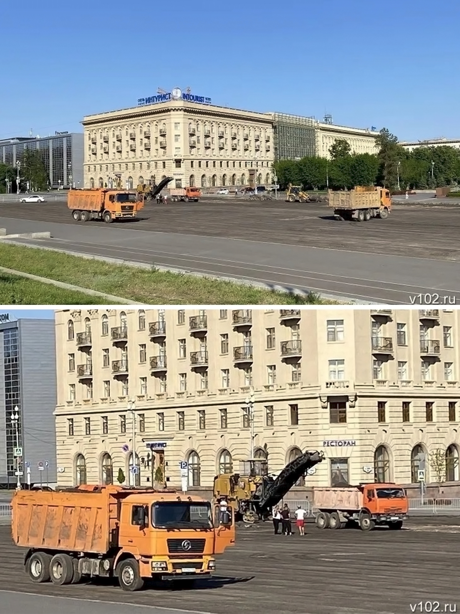 В Волгограде началось полноценное благоустройство площади Павших Борцов! 👷‍♂⚒
