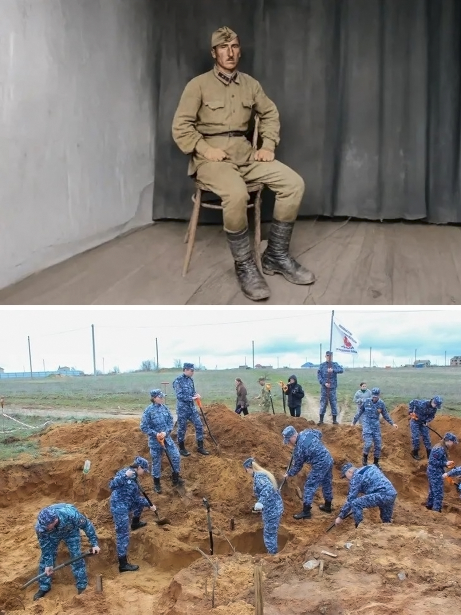 В Волгоградской области нашли останки бойца войск НКВД и установили его личность! 🙏