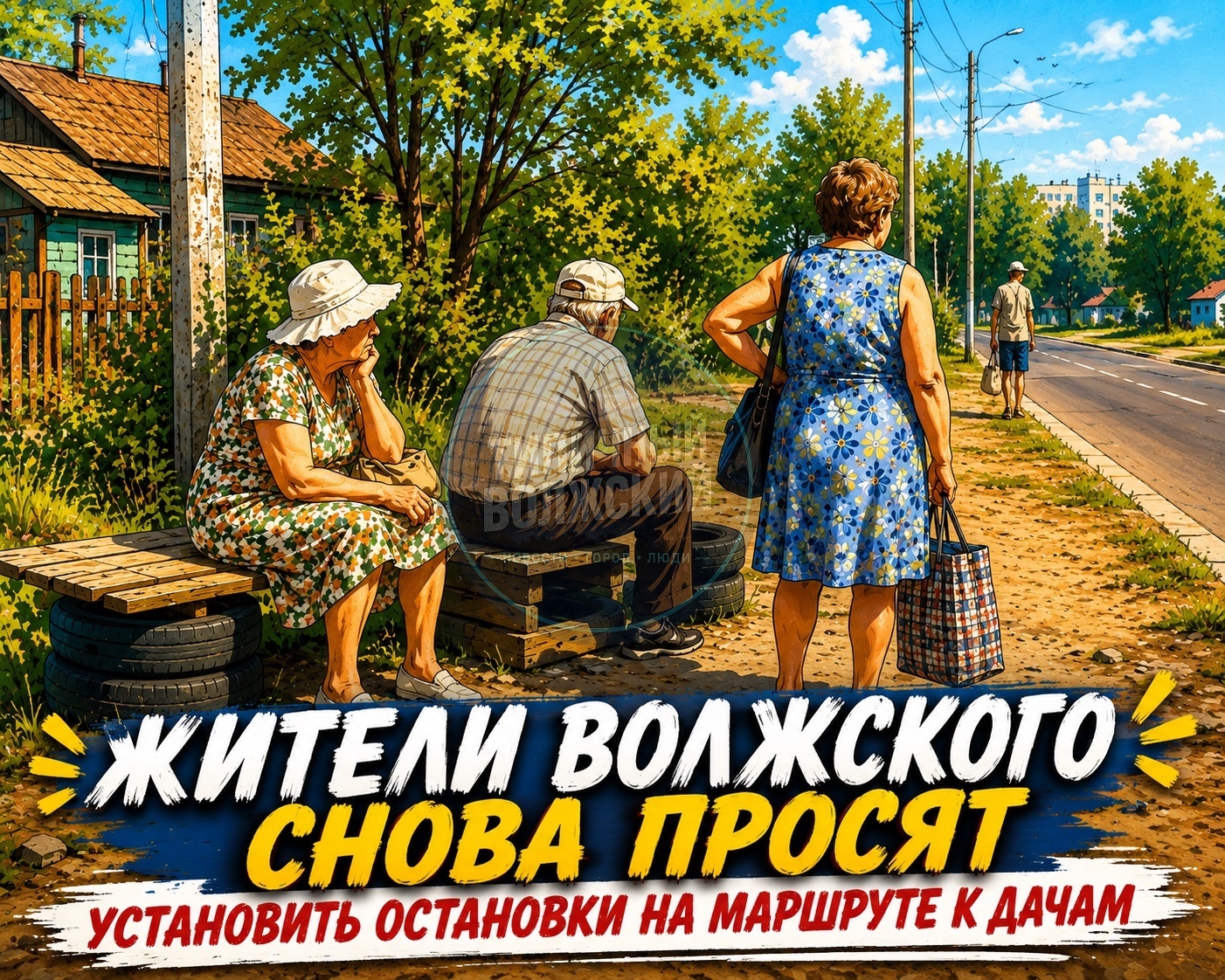 🚌 Дачники Волжского снова просят нормальные остановки