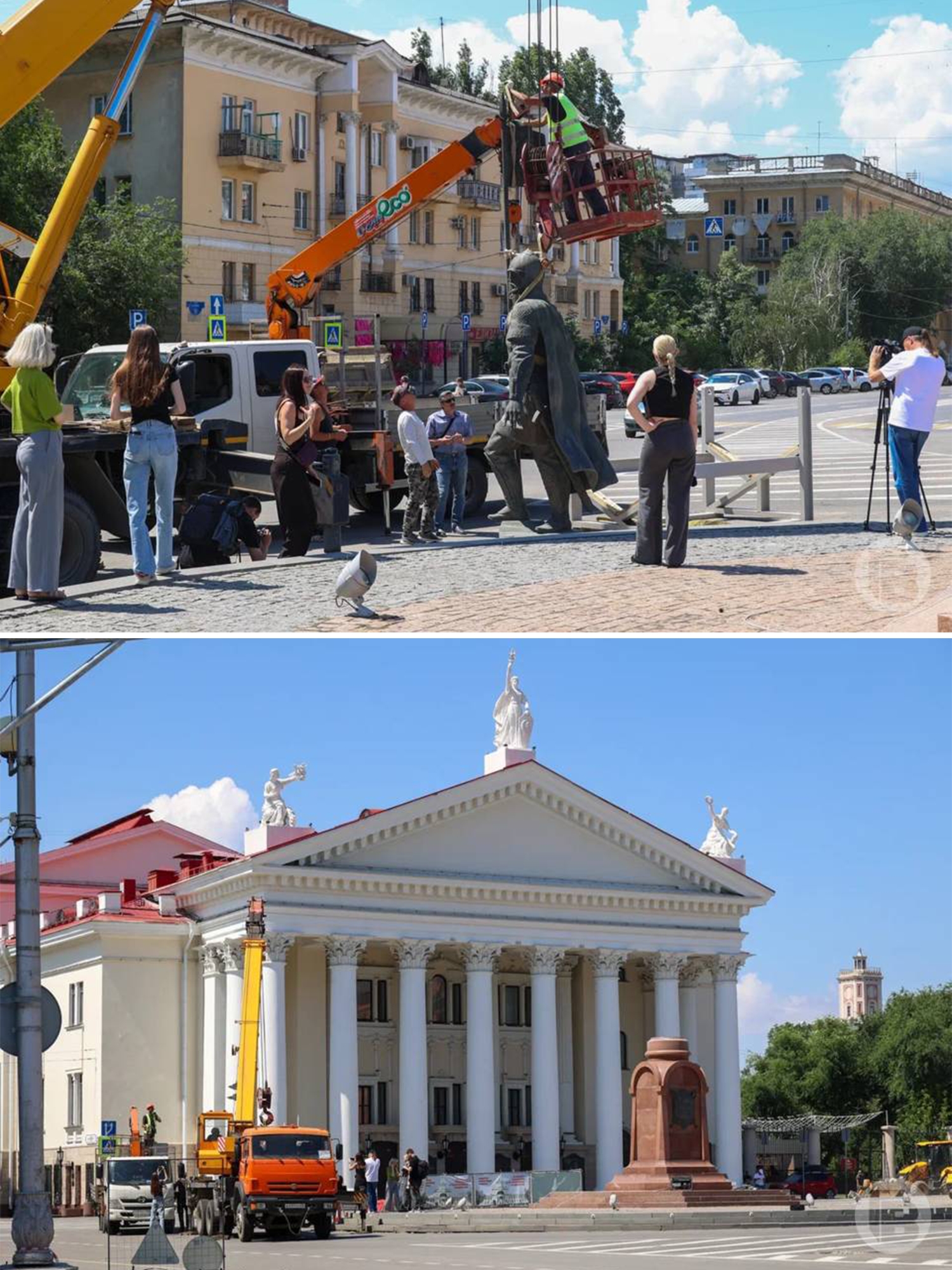 В Волгограде с площади Павших борцов демонтировали памятник Александру Невскому! ⭐