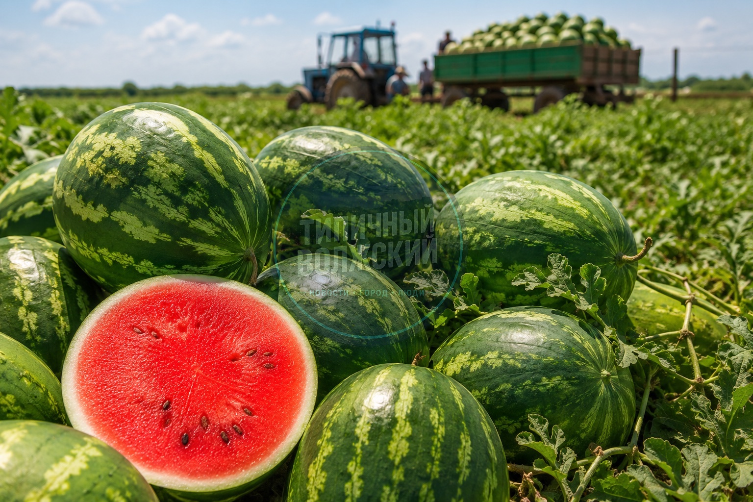 🍉 В Волгоградской области стартовал сезон ранних арбузов!
