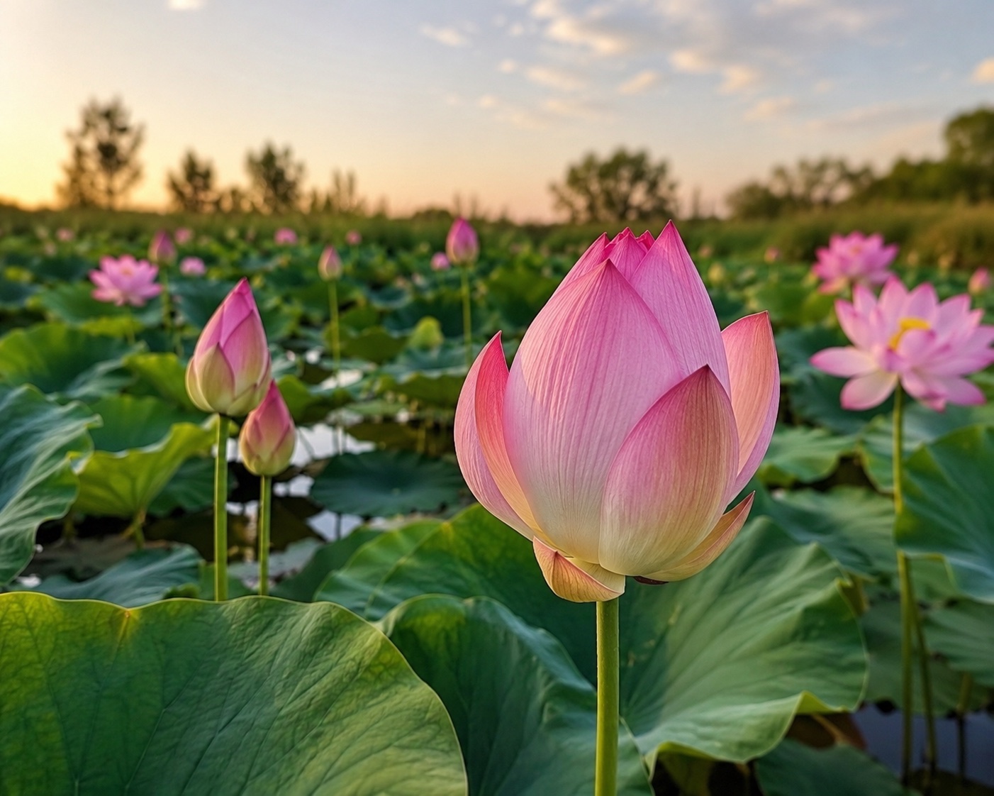 🌸 В Волгоградской области цветение лотосов в этом году начнётся позже обычного