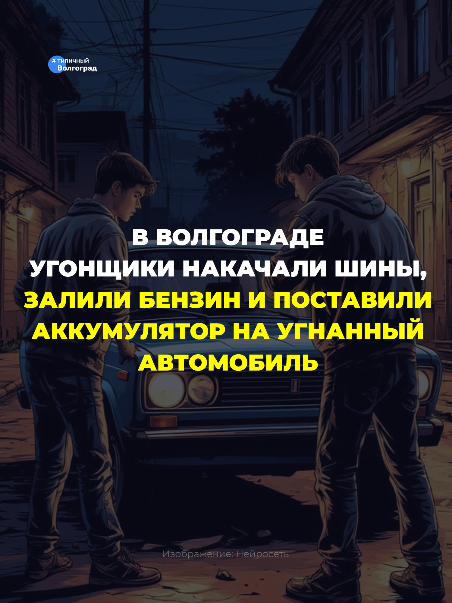 «Чудо-угон!»: В Волгограде угонщики накачали шины авто, залили бензин и поставили аккумулятор на угнанный автомобиль! 🚗😬