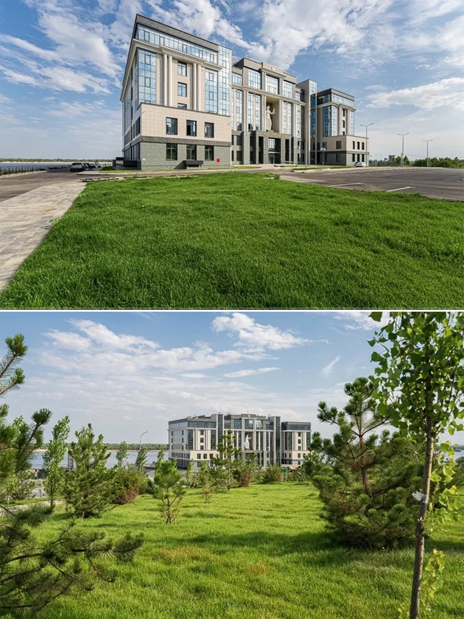 Тем временем шестиэтажное здание Арбитражного суда в Ворошиловском районе почти готово! ✅