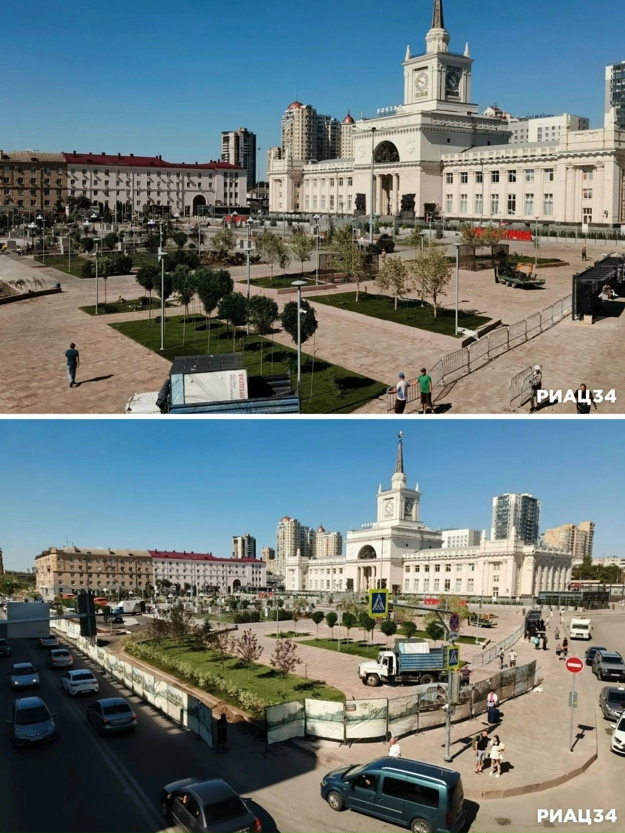 В Волгограде на обновлённой Привокзальной площади убрали забор! Всё готово? 👏🏻🤩
