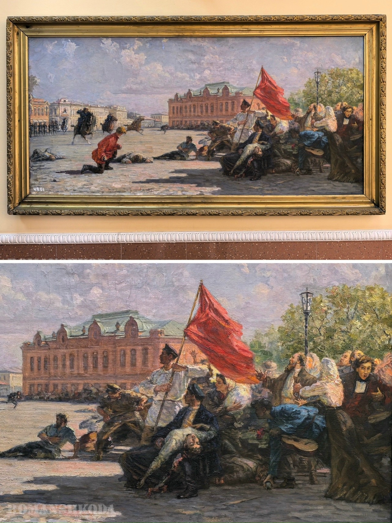 В Медицинском университете висит уникальная картина. На первый взгляд не очень понятно, что же в ней особенного…