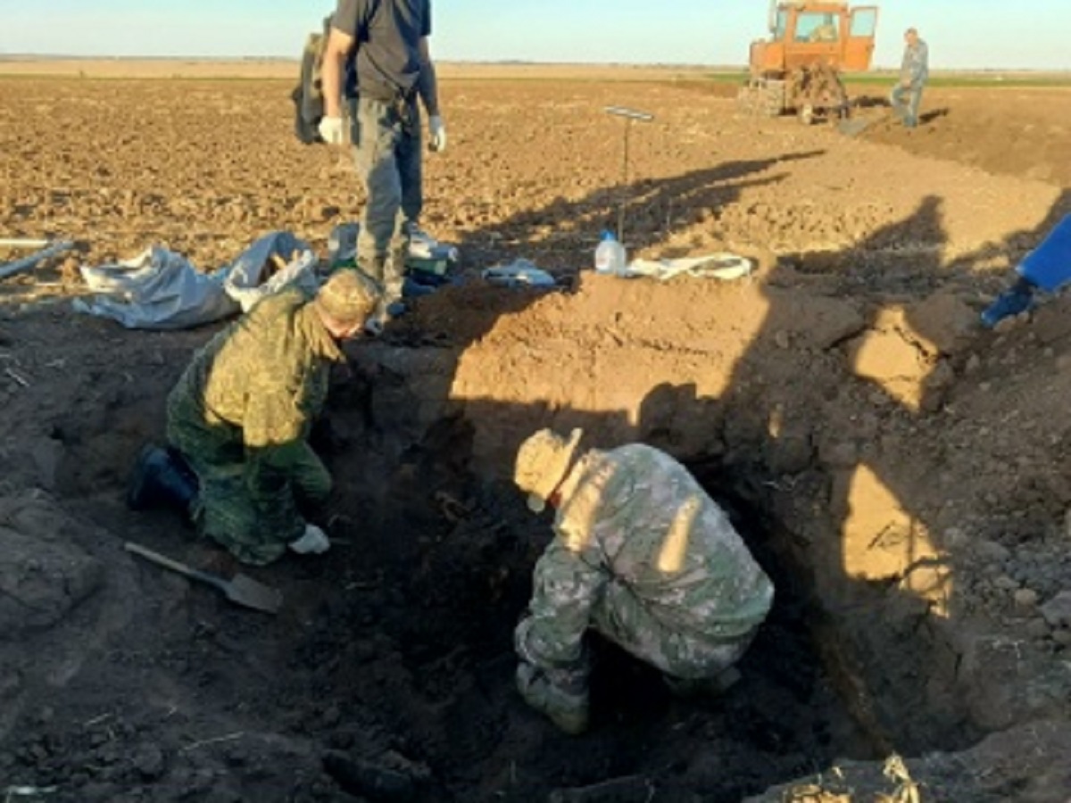 В Волгоградской области поисковики нашли останки 21 защитника Сталинграда