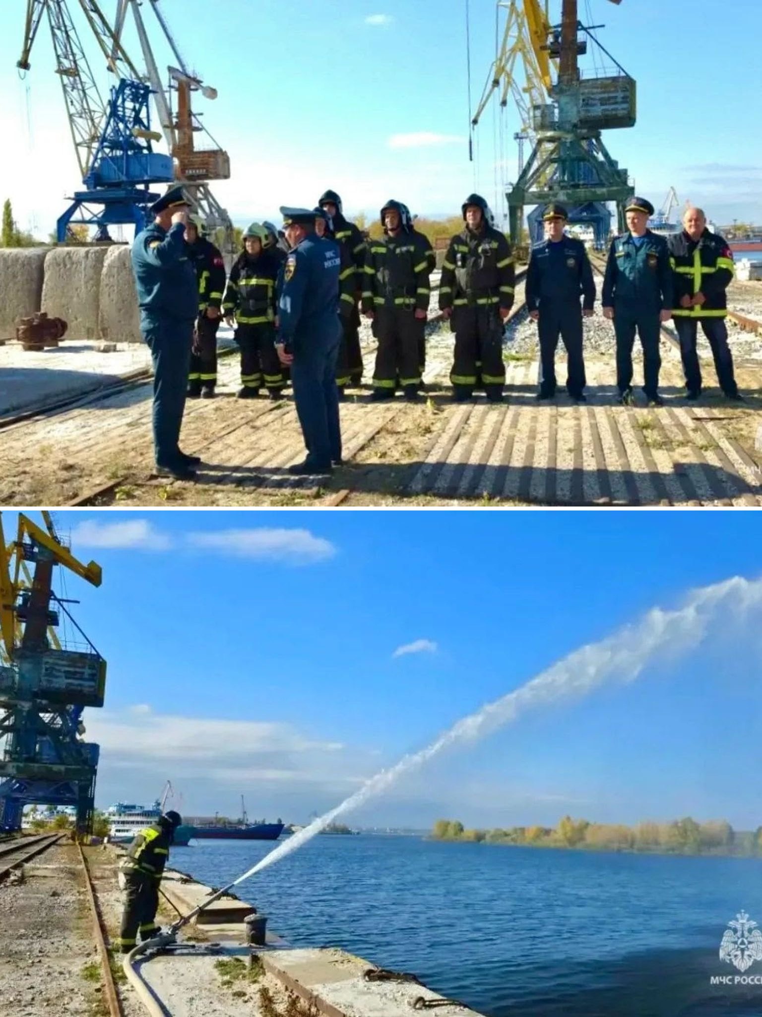 Пожарные Волжского отработали забор воды из реки для тушения крупных пожаров 🚒💦