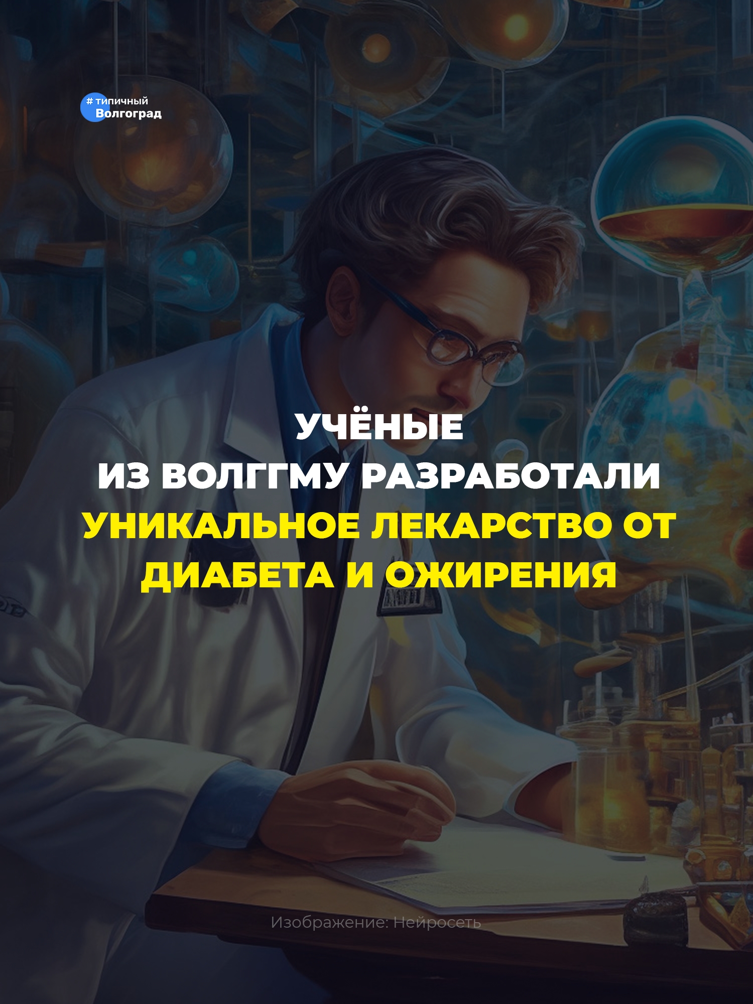 Учёные из ВолгГМУ разработали уникальное лекарство от диабета и ожирения! 👏🏻🤩