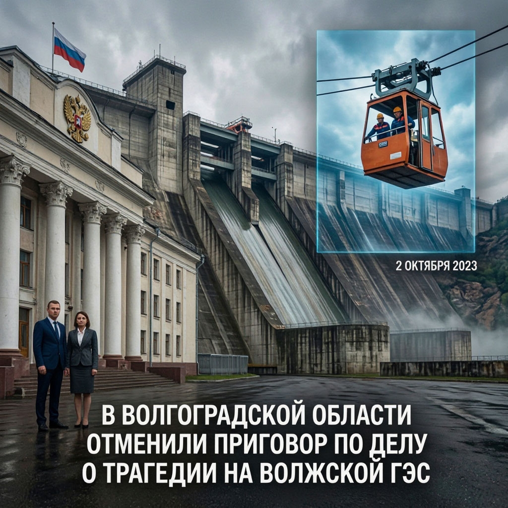 ⚖ В Волгоградской области отменили приговор по делу о трагедии на Волжской ГЭС