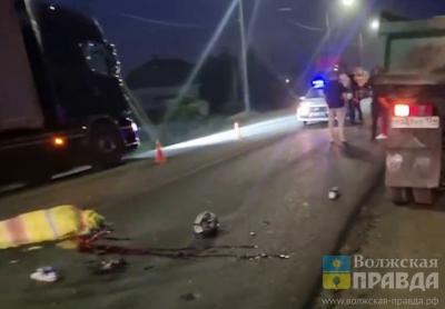 Опубликовано видео с места гибели 14-летнего мотоциклиста под КамАЗом