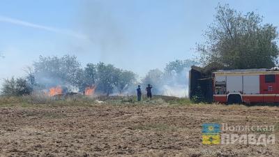  В парке «Волжский» произошло возгорание сушняка, но огню не дали «разгуляться»