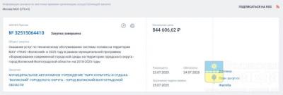 Техобслуживание полива парка «Волжский» в 2025 году будет стоить чуть меньше миллиона
