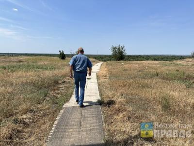 Лестница Васильича: волжский пенсионер несколько лет обустраивал спуск в своё СНТ из деревянных отходов и бутылок