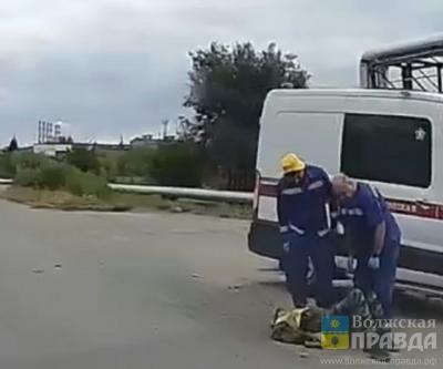 В Волжском после аварии у автосервиса на ул. Логинова погиб велосипедист