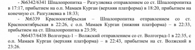 Дополнительные рейсы электричек назначены в Волгограде на 10 октября