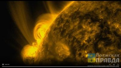 Солнце показало жителям Волжского «фаер-шоу»