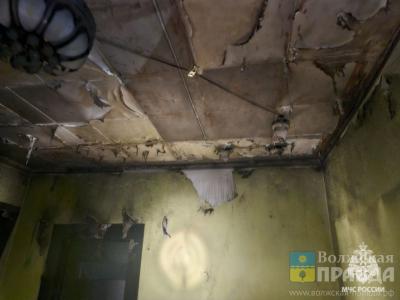 В Волжском во время пожара ребёнок получил ожоги